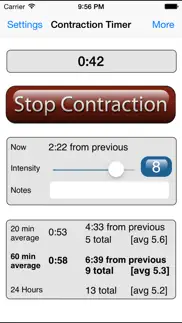 labor and contraction timer iphone screenshot 1