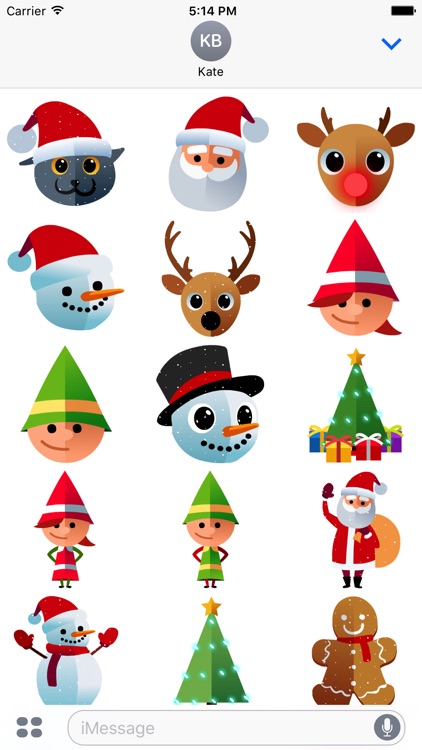 Santa's Christmas Stickers by Pheebo