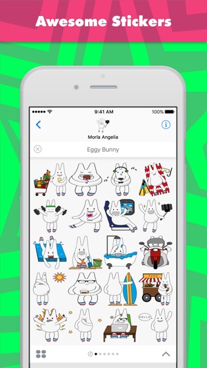 Eggy Bunny贴纸，设计：morlangelia(圖1)-速報App