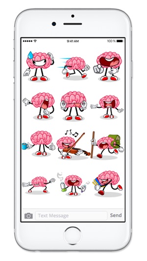 Brain Emojis Share Your Feelings Emoticon Stickers(圖5)-速報App