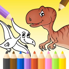 Activities of Dinosaurs Coloring Page For Preschool and Toddlers
