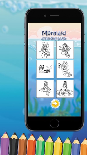 Mermaid Coloring Book Game for Kids