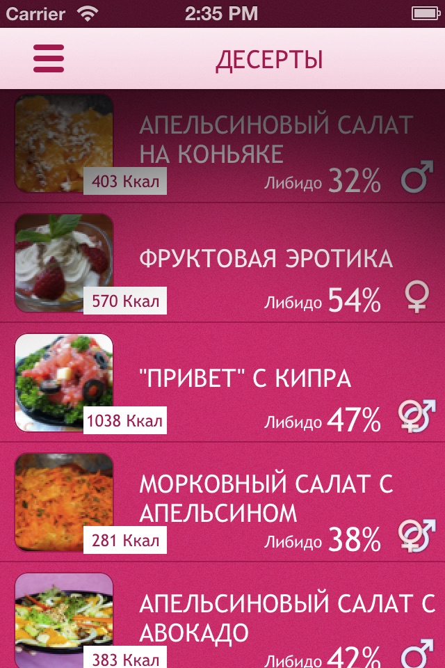 Рецепты-Эротическая кухня screenshot 2