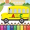 Icon ABC Learning My Alphabet School Bus Coloring Book