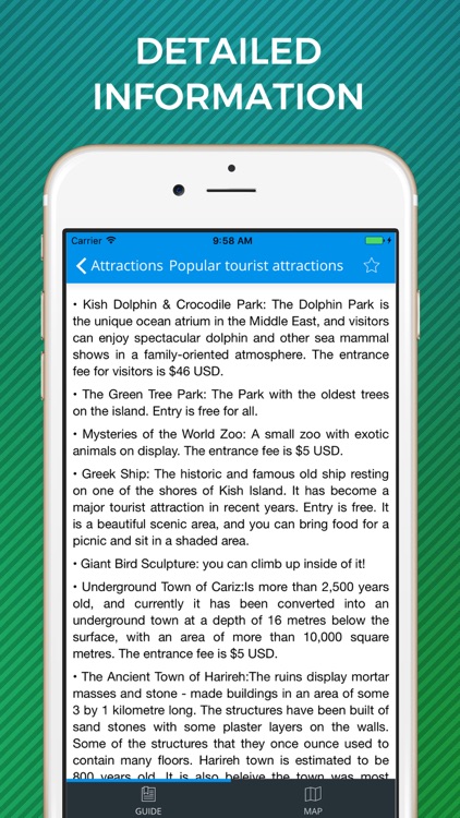 Kish Island Travel Guide with Offline Street Map screenshot-3