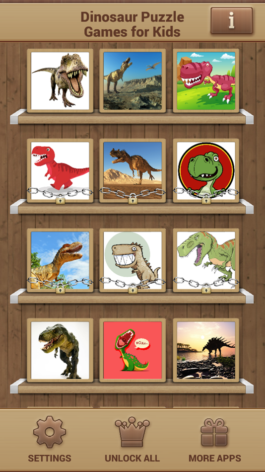 Dinosaur Puzzle Games for Kids by Wizards Time LLC - (iOS Games) — AppAgg