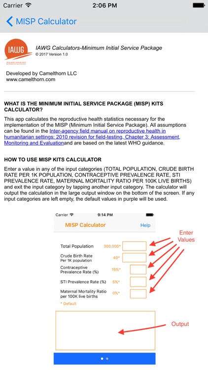 IAWG Calculator