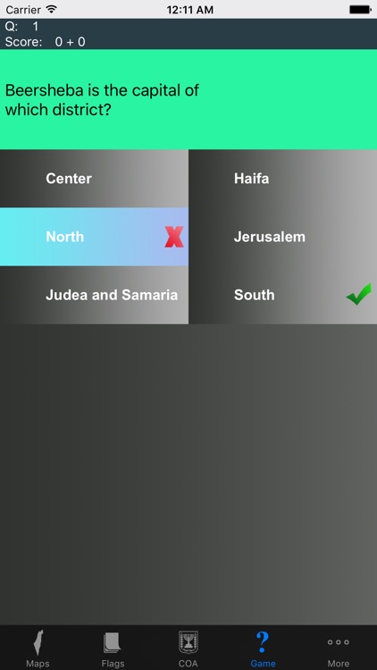 Israel District Maps and Capitals