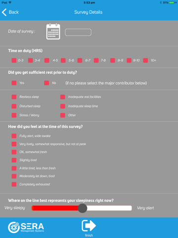 WJA Fatigue Survey screenshot 2