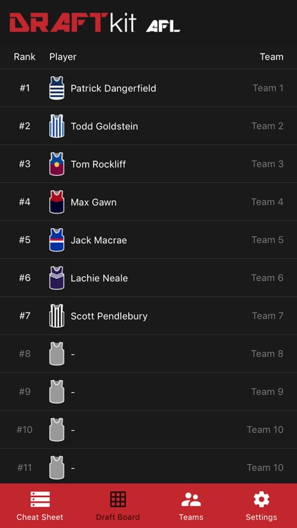 Draft Kit AFL 2017 screenshot-3