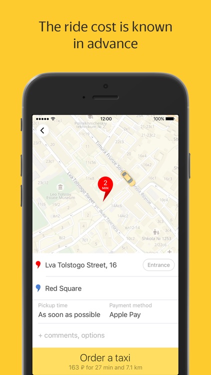 Yandex.Taxi — order taxis online