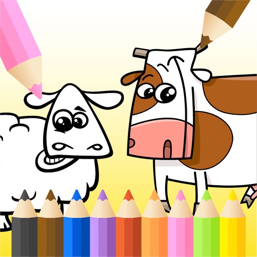Land Animals Coloring Book for Kids or Preschool