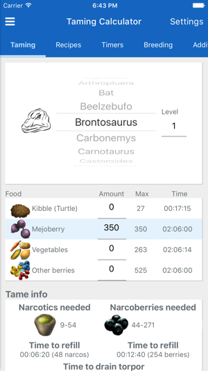 Aberration Kibble Chart