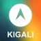 Kigali, Rwanda Offline GPS Car Navigation and its high quality offline map work without internet connection