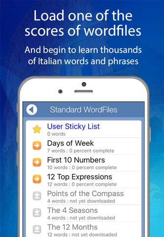 Learn Italian Audio FlashCards screenshot 2