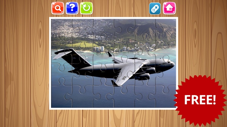 Airplane Jigsaw Puzzle Game Free For Kid And Adult