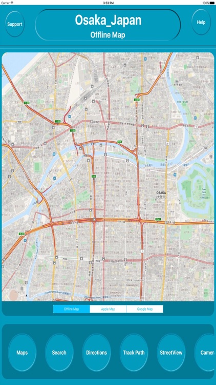 Osaka Japan Offline City Maps Navigation & Transit