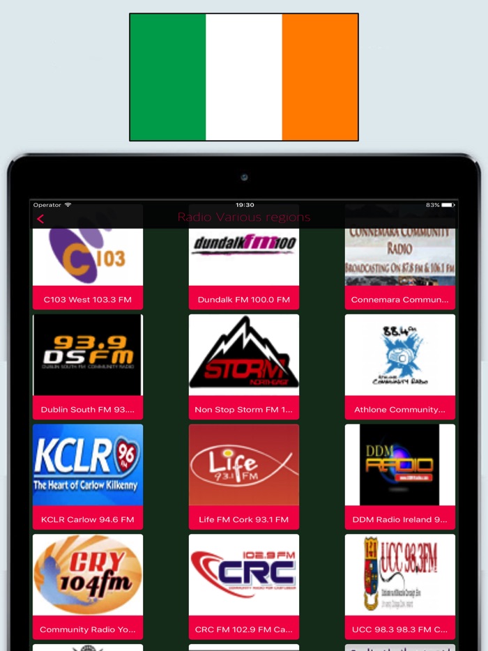 Radio Ireland FM / Irish Radios Stations Online