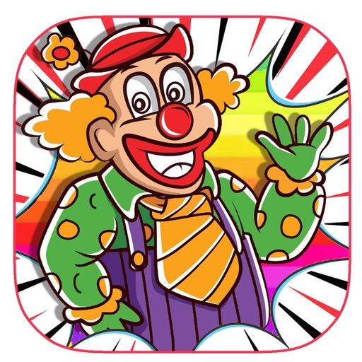 Coloring Page Joker Game For Kids Education iOS App