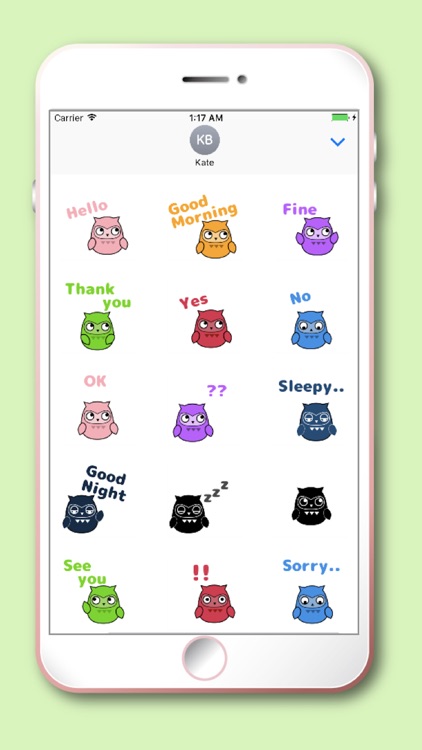 Owl Moji Kawaii emoji