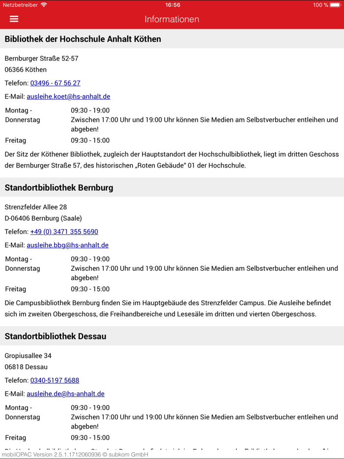 Bibliothek Hochschule Anhalt