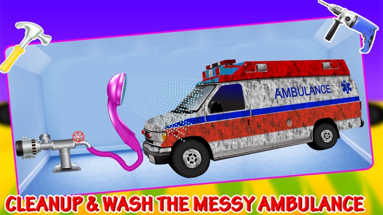 Ambulance Repair & Cleanup- Mechanic Garage screenshot-3