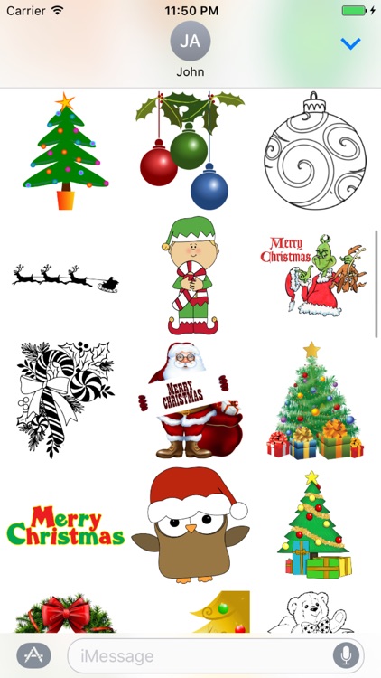 Christmas Stickers for iMessage.