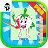 Vegetables Kids Coloring Book Pro