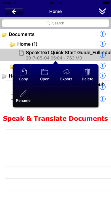 Screenshot #3 pour SpeakText for eBook Lite