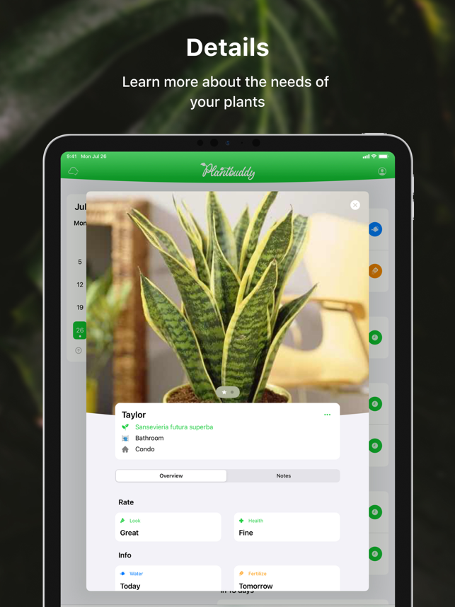 ‎Plantbuddy - Екранна снимка за грижа за растенията