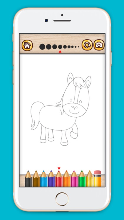 Farm Animals coloring book for kids 2 screenshot-4