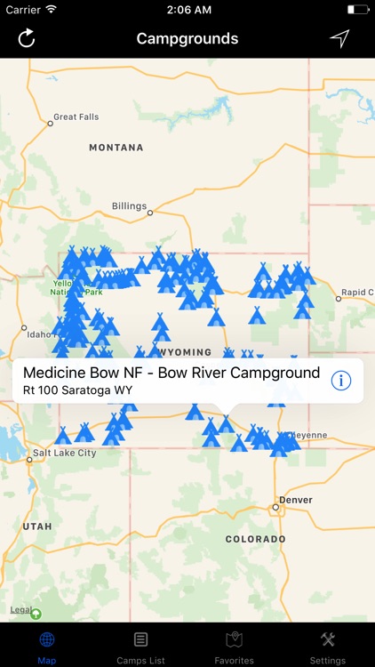 Wyoming – Campgrounds & RV Parks