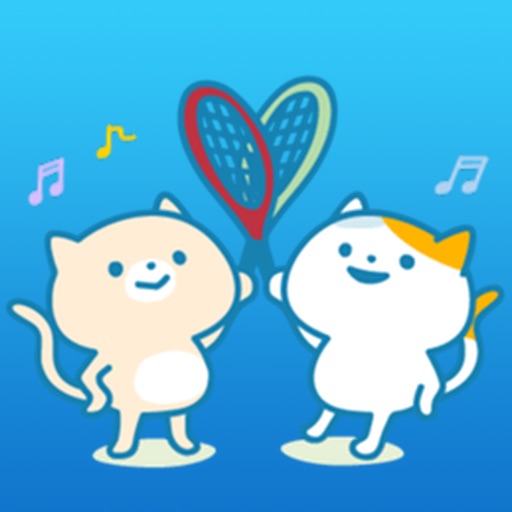 Cats Play Tennis Sticker icon