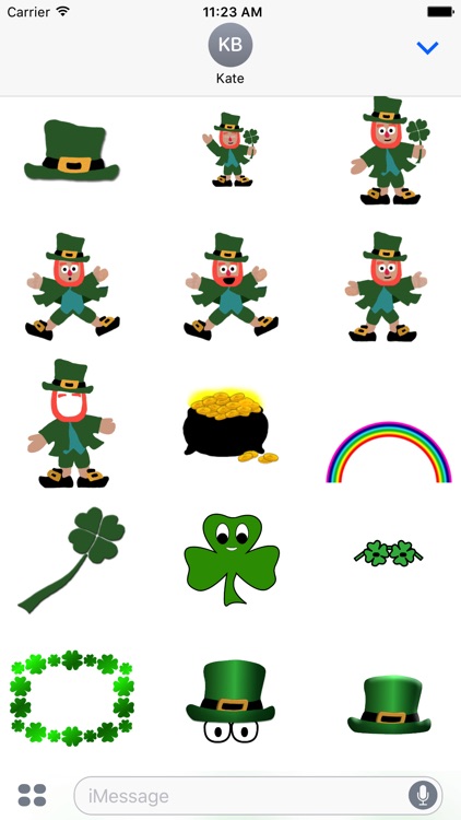 Five Little Leprechauns St. Patrick's Day Stickers