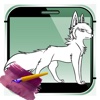 Wolf Drawing Game For Kids