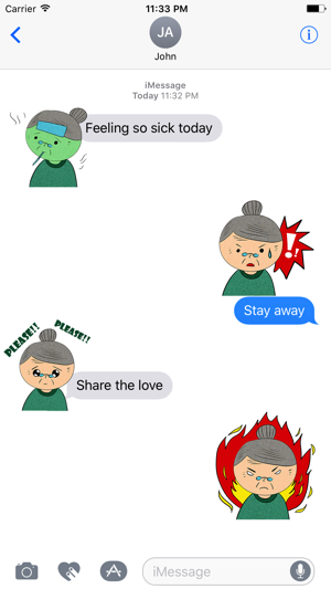 Animated ANGRy Old LADy Stickers(圖4)-速報App