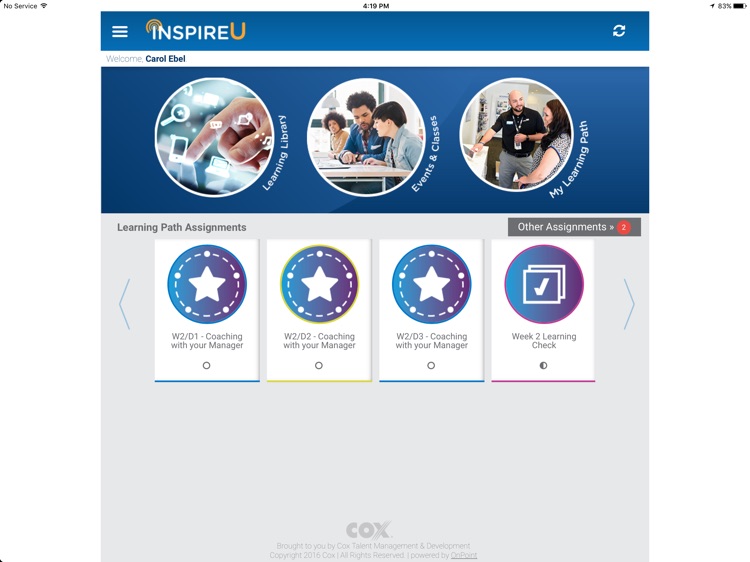 Cox InspireU for iPad