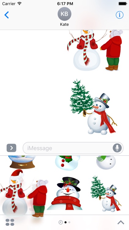 Snowman Bundle Stickers for iMessage