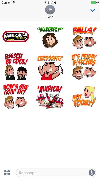 Dave & Chuck the Freak WRIF Stickers