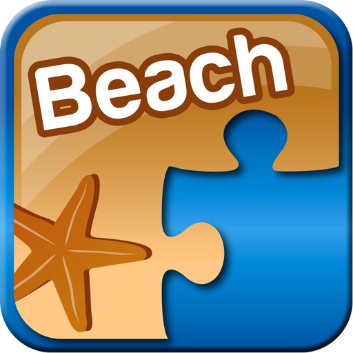 Beach Jigsaw Puzzle Game - Amazing Tropical Sunset Coastline Paradise Beach Photo Images Icon