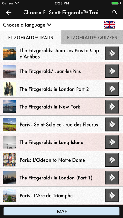 We love Fitzgerald trails and quizzes screenshot 2