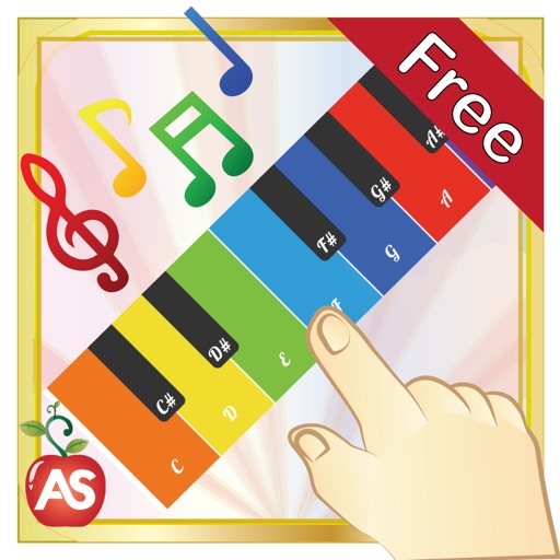 Kids Toy Piano And Teacher icon