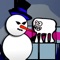 Wiggly Loaf builds a snow fort and snowball battles a Snowman in 1 or 2 player mode