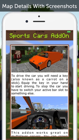 Sports Cars AddOn for Minecraft Pocket Edition(圖3)-速報App