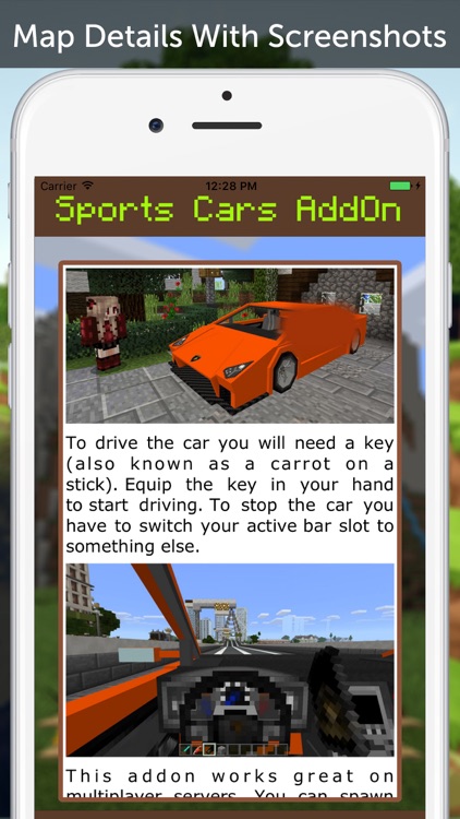 Sports Cars AddOn for Minecraft Pocket Edition