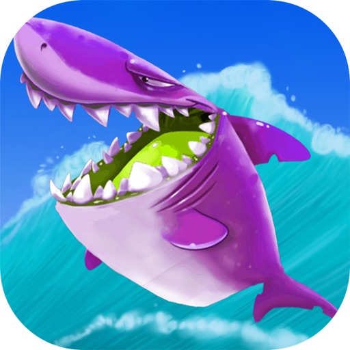 Zombie shark : hunting fish icon