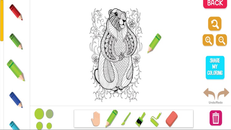 Animal Color Therapy Free Coloring Book for Adults