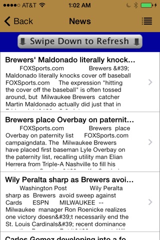 Milwaukee Baseball - a Brewers News App screenshot 4