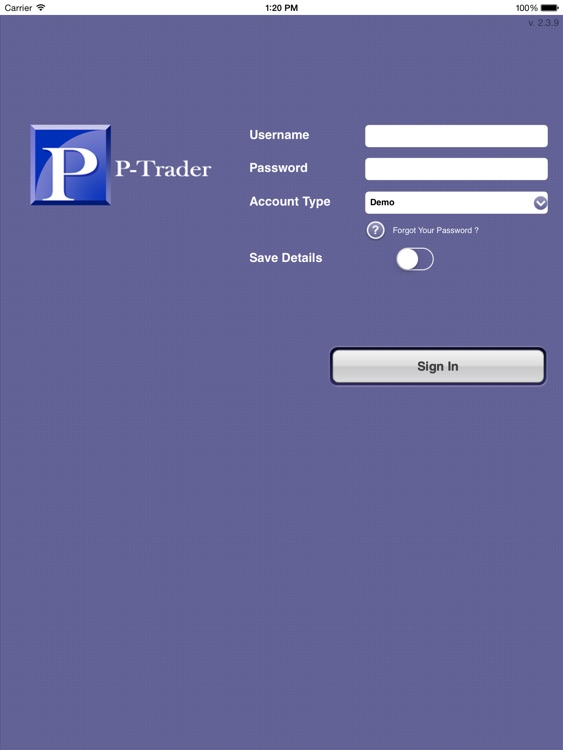 P-Trader for iPad