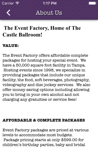The Event Factory screenshot 2